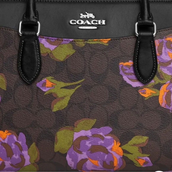 New! Darcie Carryall in Signature Canvas with Rose Print ๐น (Only 1 left!) - Picture 6 of 7